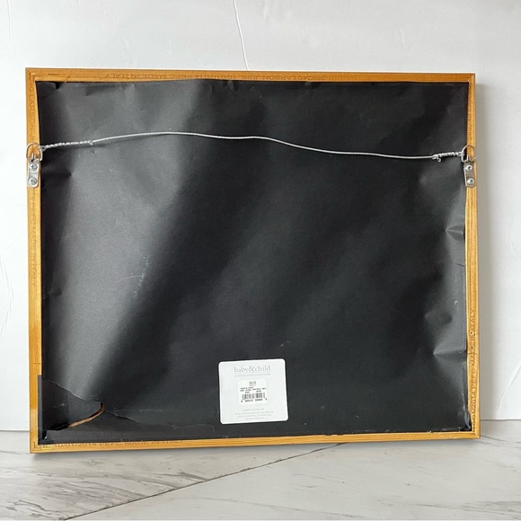 Restoration Hardware Baby Animal Portrait Giraffe Weathered Grey Frame Brown HR - Picture 12 of 15